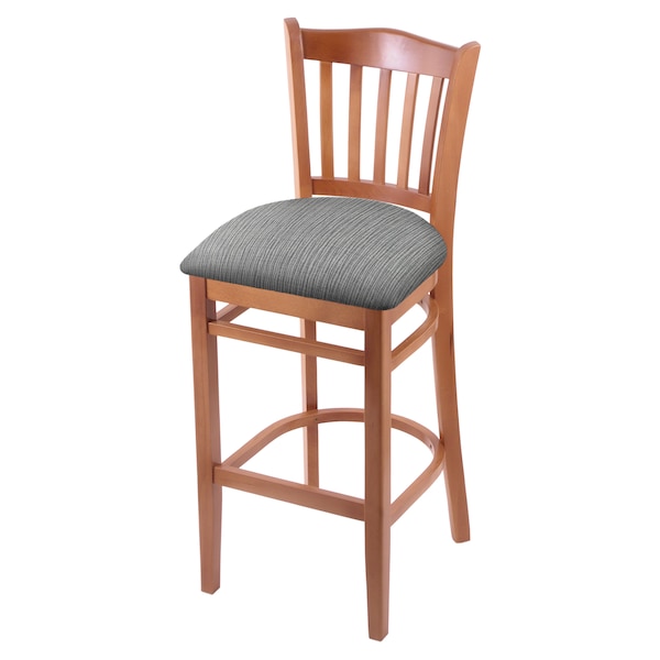 25" Counter Stool, Medium Finish, Graph Seat